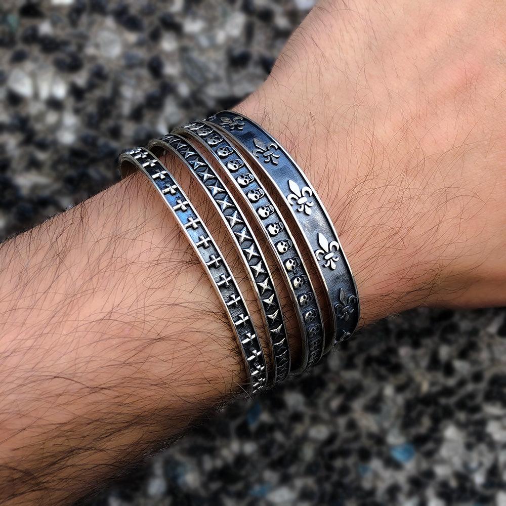 Bracelet manchette en argent 925 BLAR0103