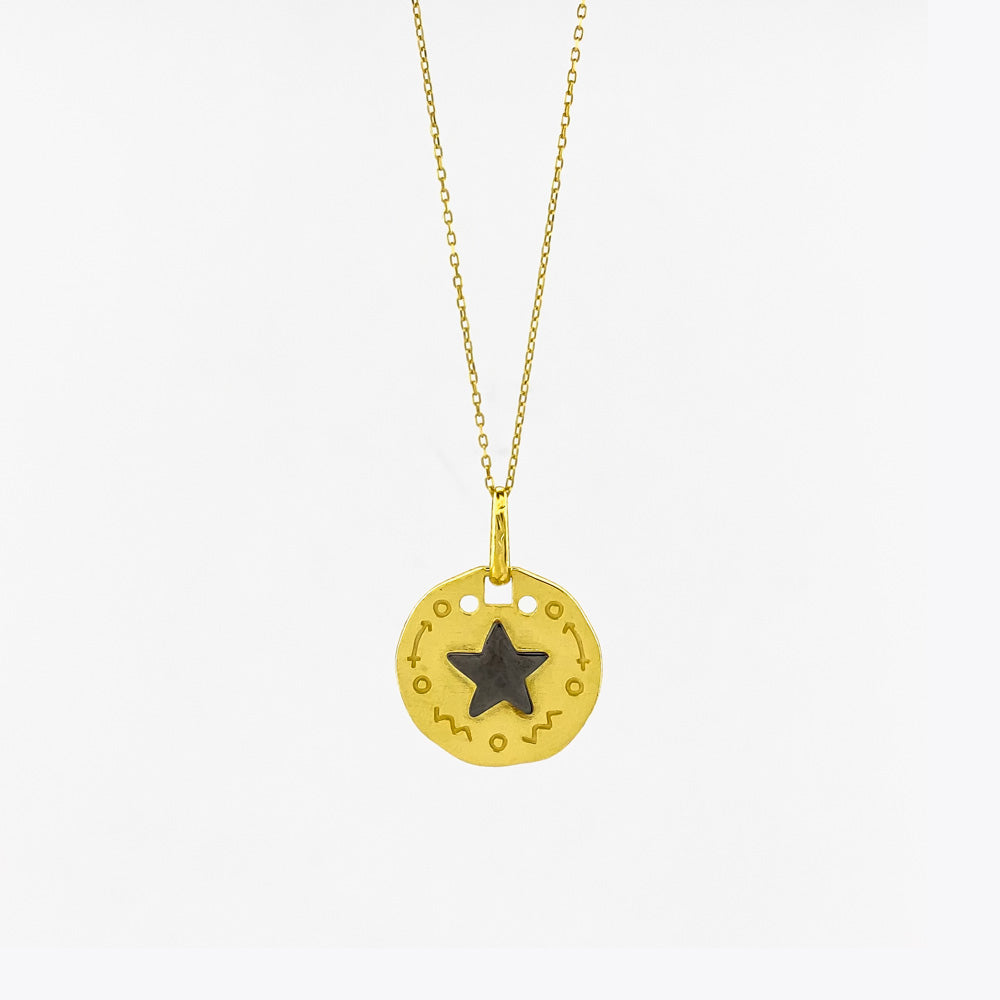 Collier en argent avec pendentif STAR BLAR040