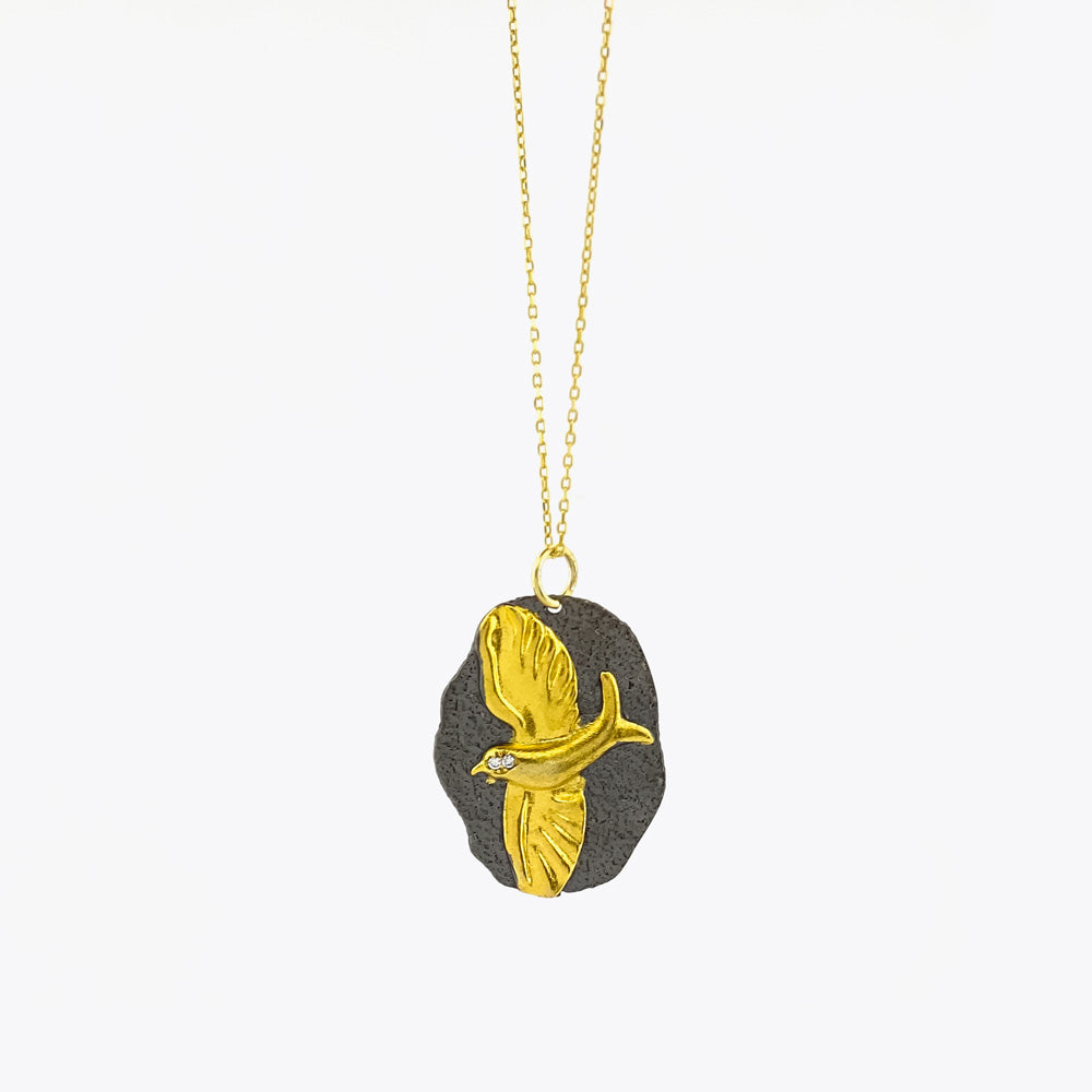 Collier en argent avec pendentif BIRD BLAR032