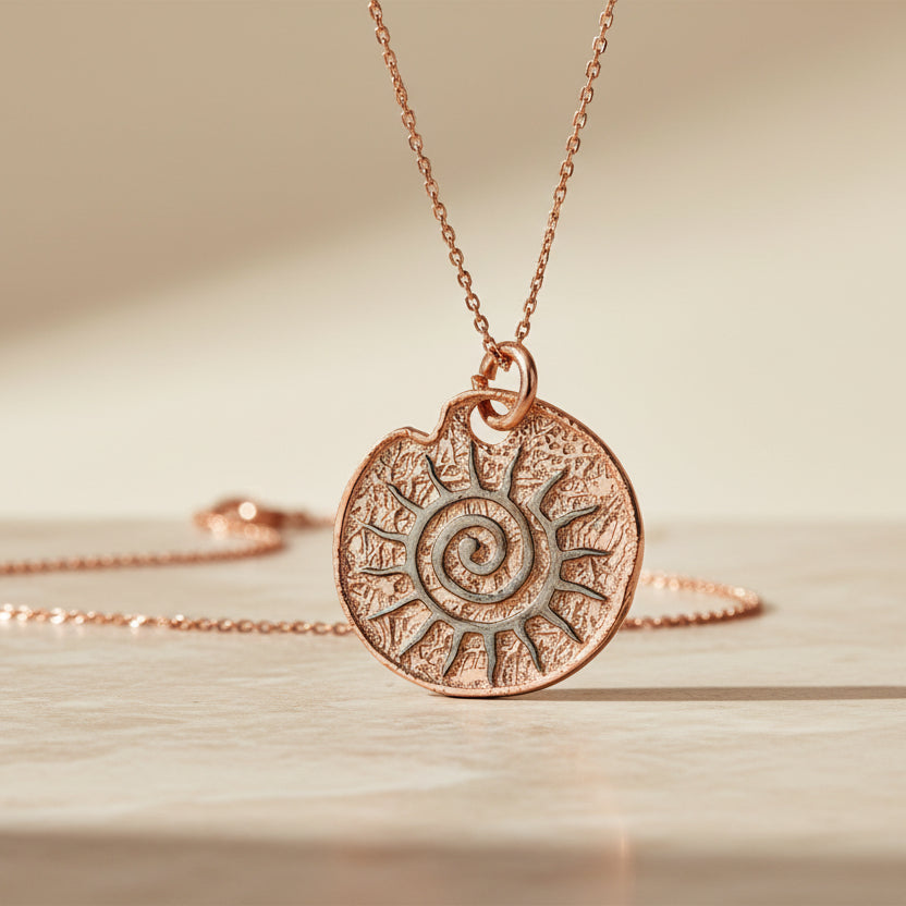 Collier en argent avec pendentif SUN BLAR053