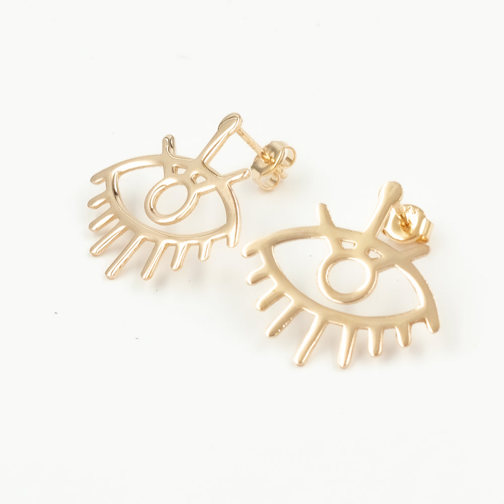 Boucles d'oreilles argent oeil BLAR056