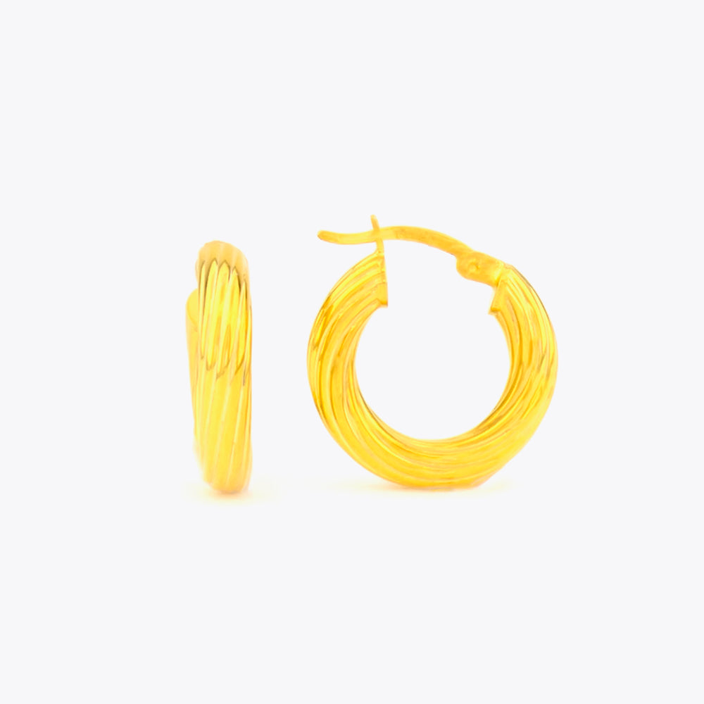 Boucles d'oreilles en argent 925 - 19 mm BLARW013