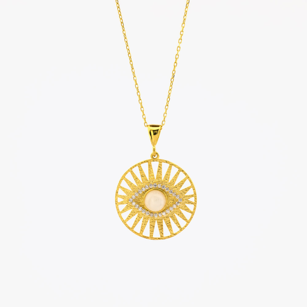 Médaillon Soleil avec Oeil - collier