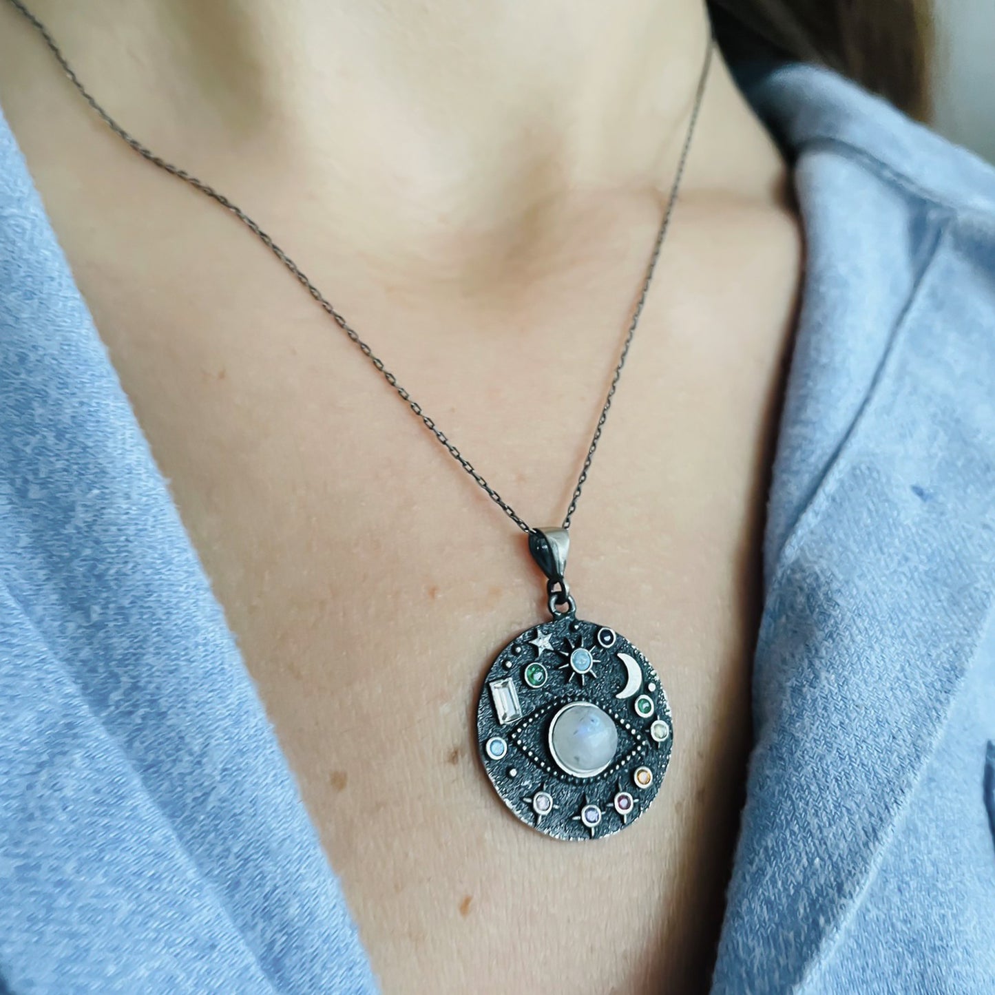 Eye Locket - avec pendentif collier étoile