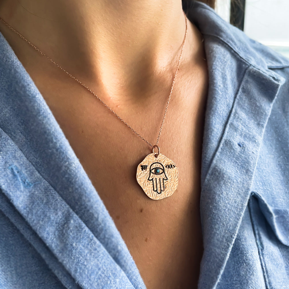 Collier main Hamsa avec pendentif