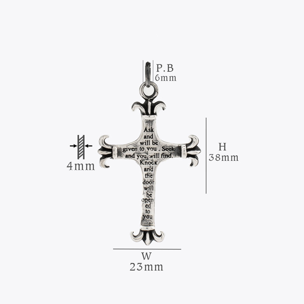Collier Pendentif Croix Argent BLAR0118