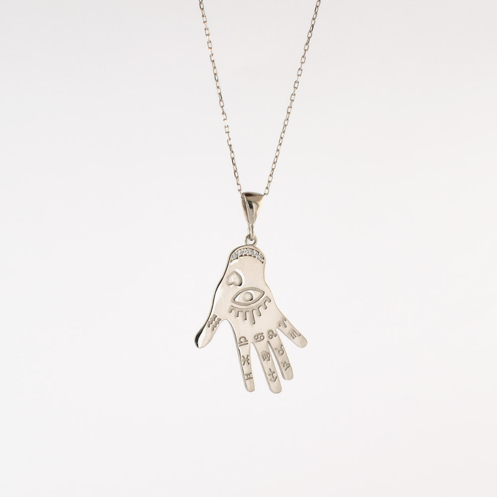 Lucky Eye - Collier main avec pendentif
