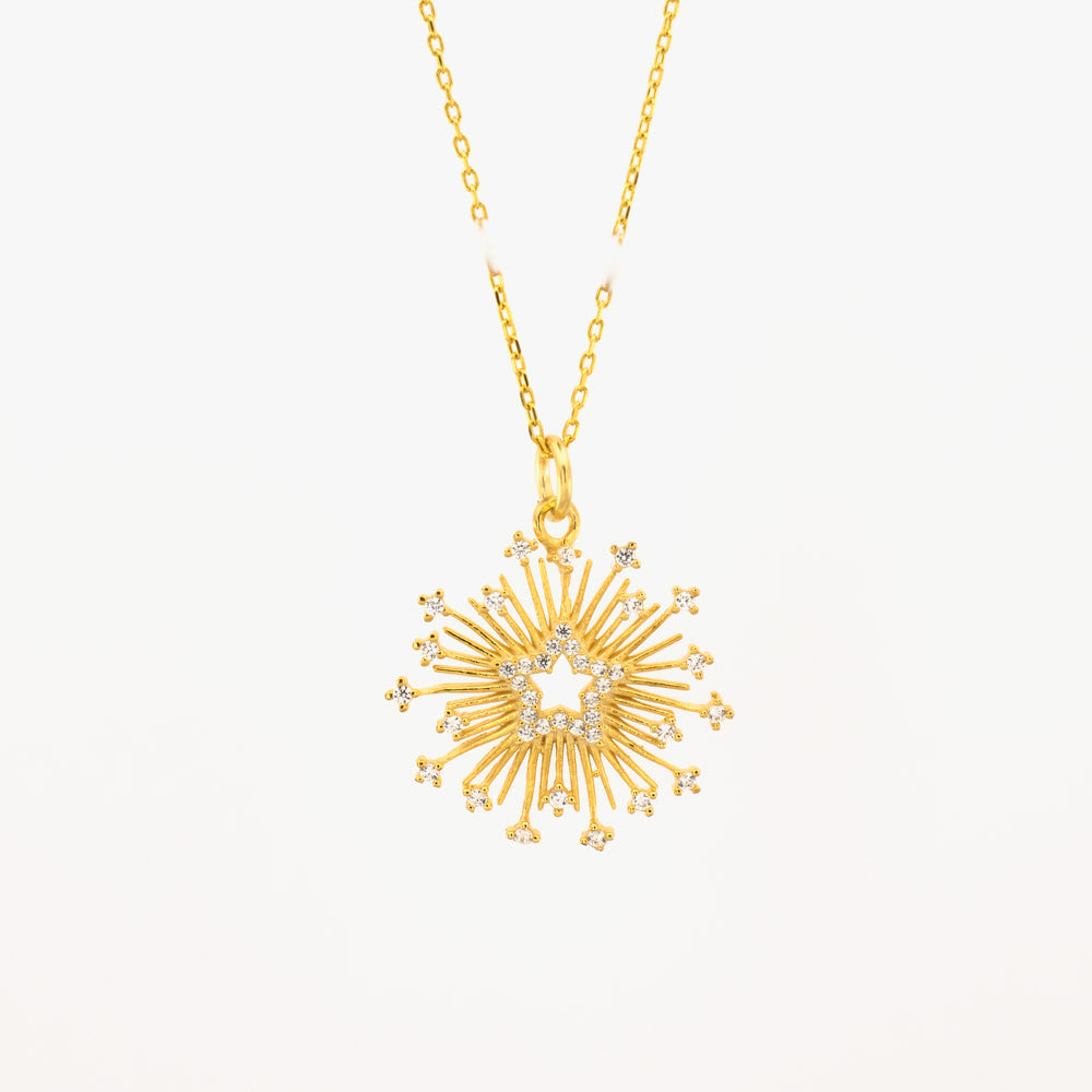 Collier en argent avec pendentif étoile