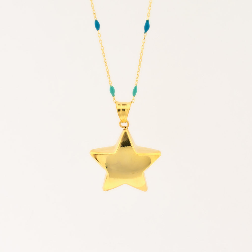 Collier en argent avec pendentif étoile