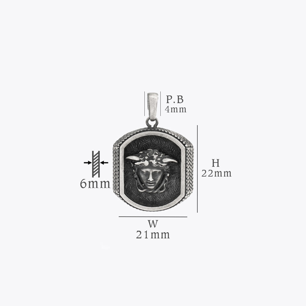 Collier Medusa Argent BLAR0109