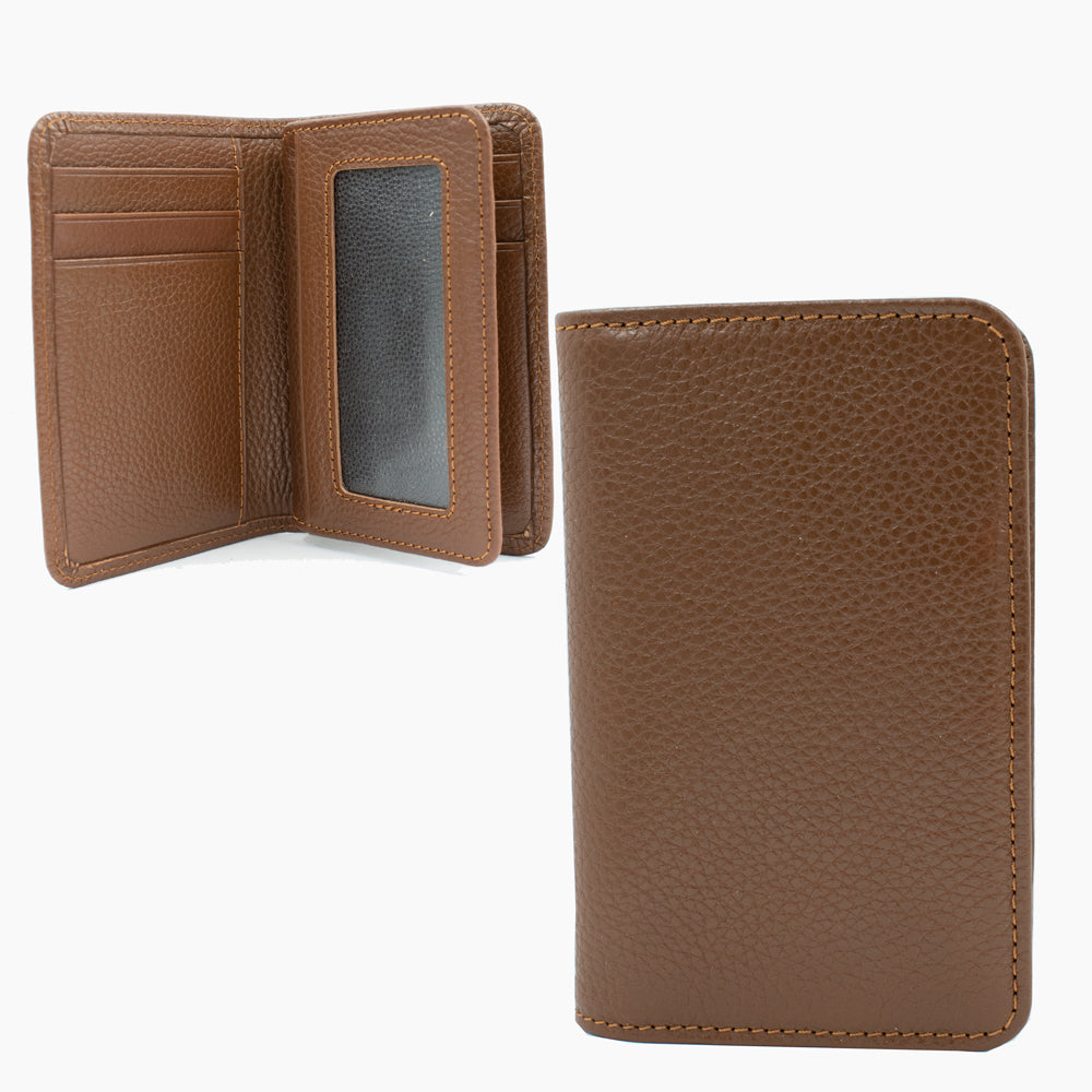 Porte-cartes en cuir marron 3304T