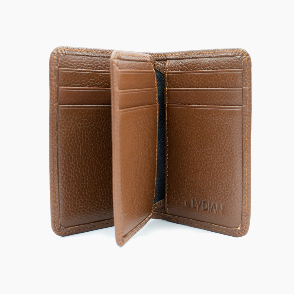Porte-cartes en cuir marron 3304T