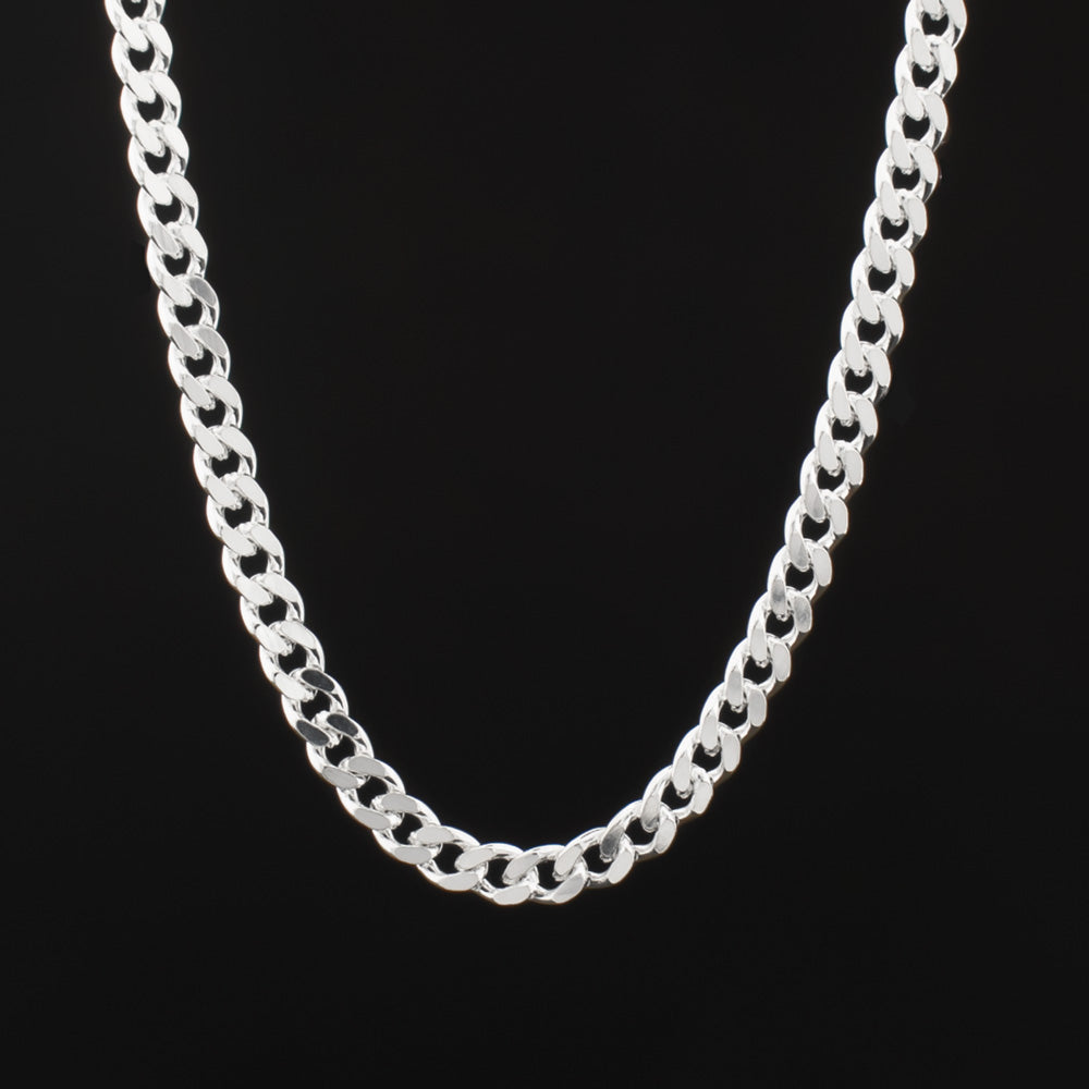 Collier homme gourmette argent 4 mm BLMN027