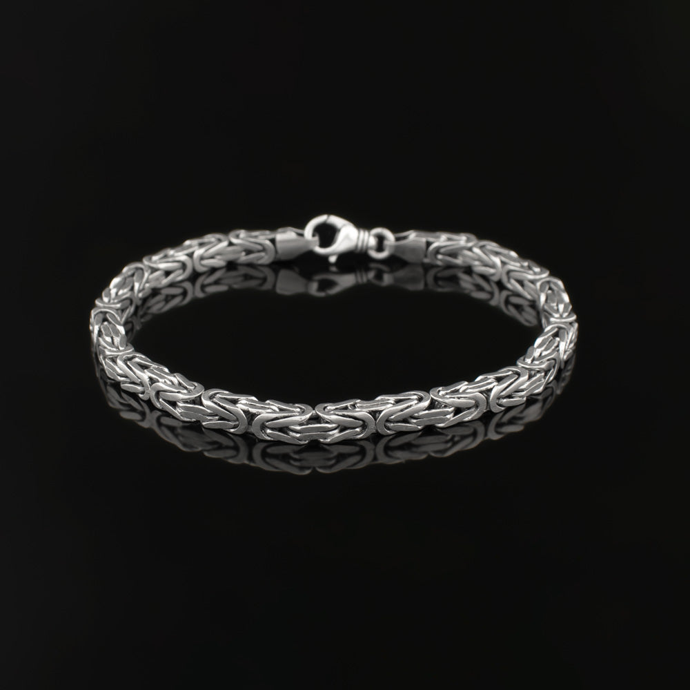 Bracelet homme argent maillon roi BLMN003-B