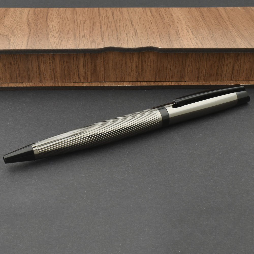 Ensemble de stylos personnalisés - Ensemble d'écriture avec boîte en bois gravée