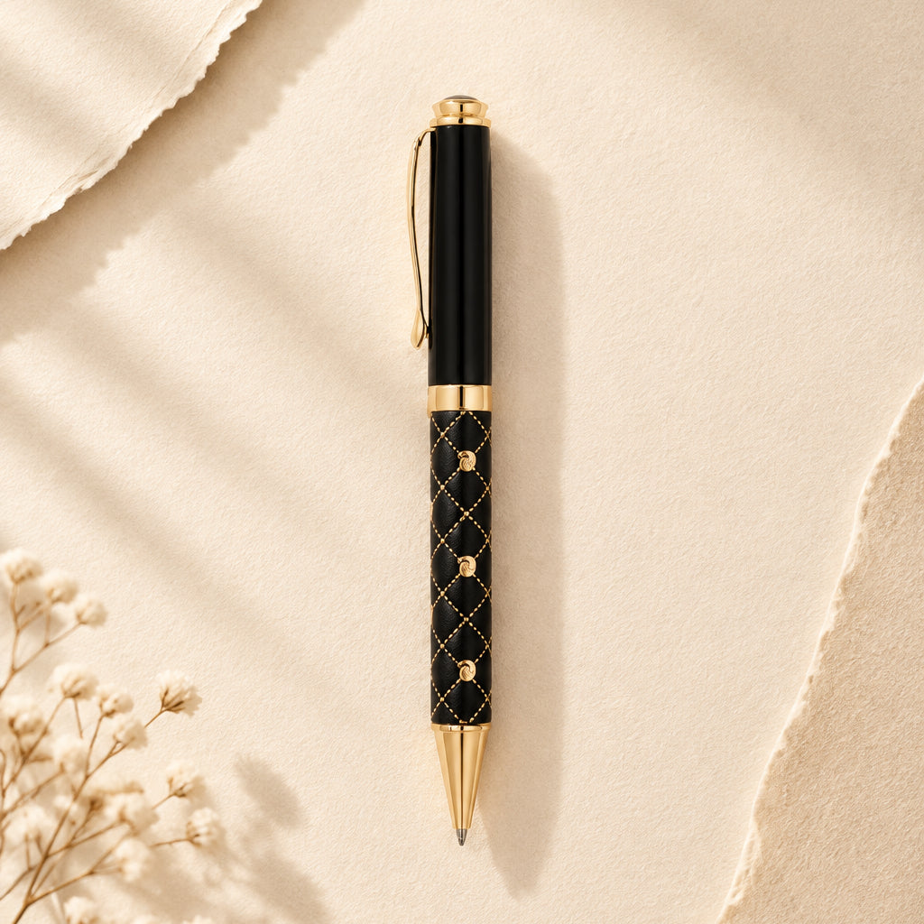 Stylo Personnalisé avec Coffret Cadeau en Bois Gravé
