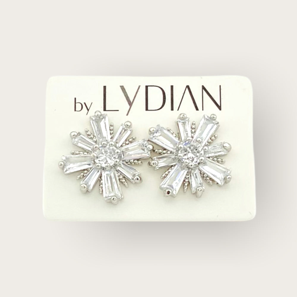 Boucles d'oreilles avec cristaux