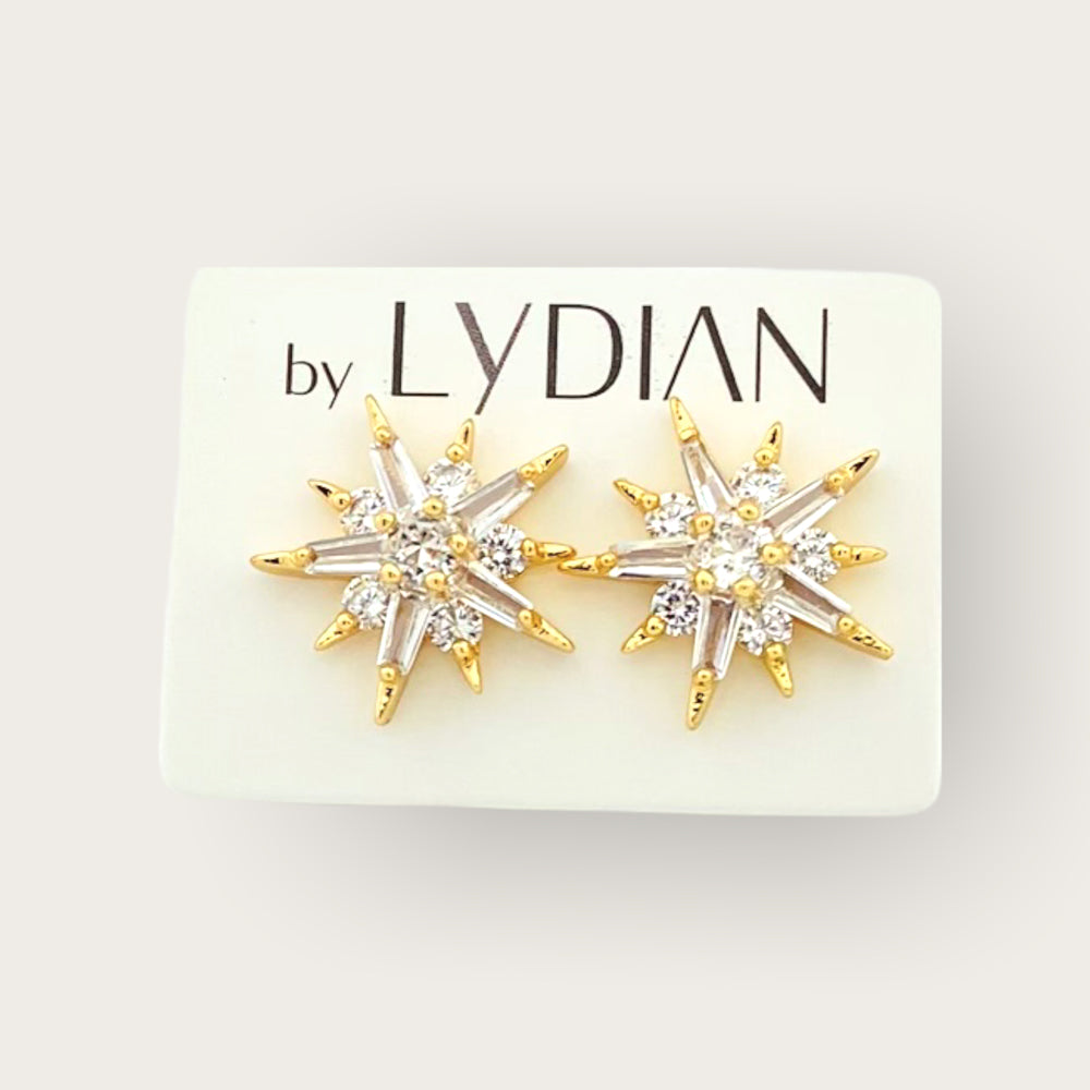 Boucles d'oreilles avec cristaux