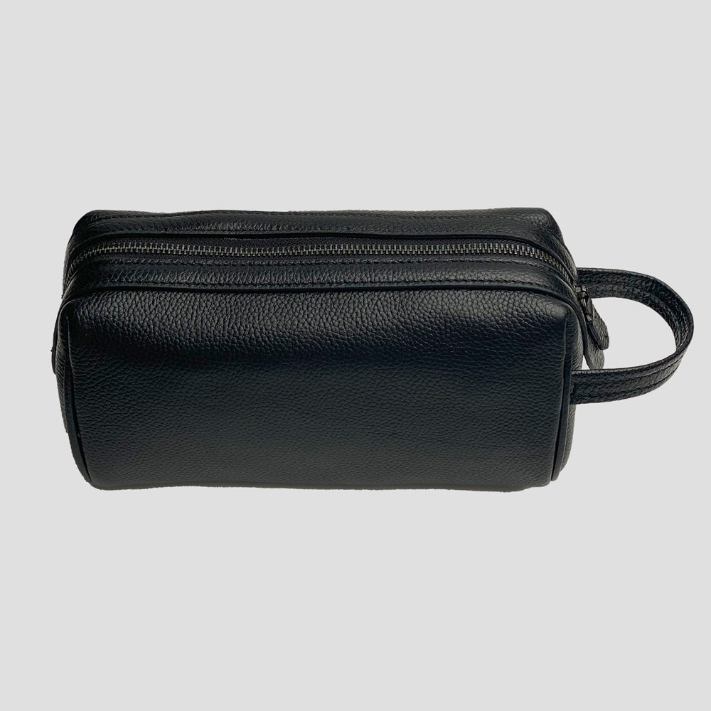 Trousse de toilette en cuir