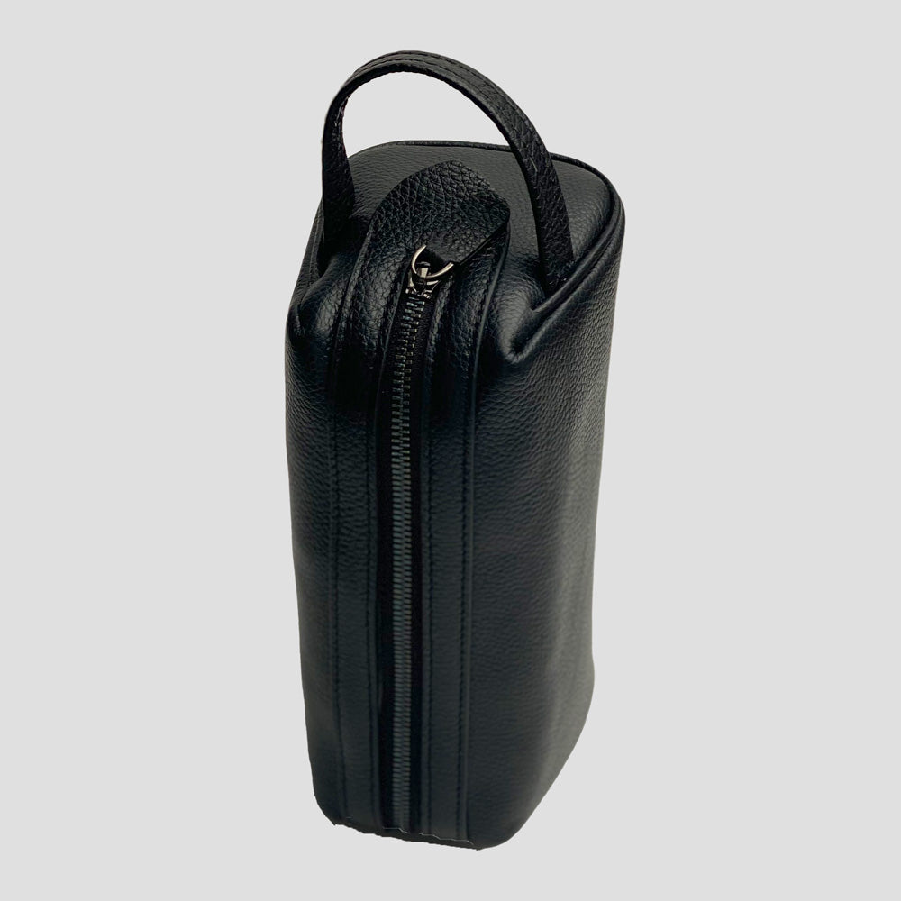 Trousse de toilette en cuir