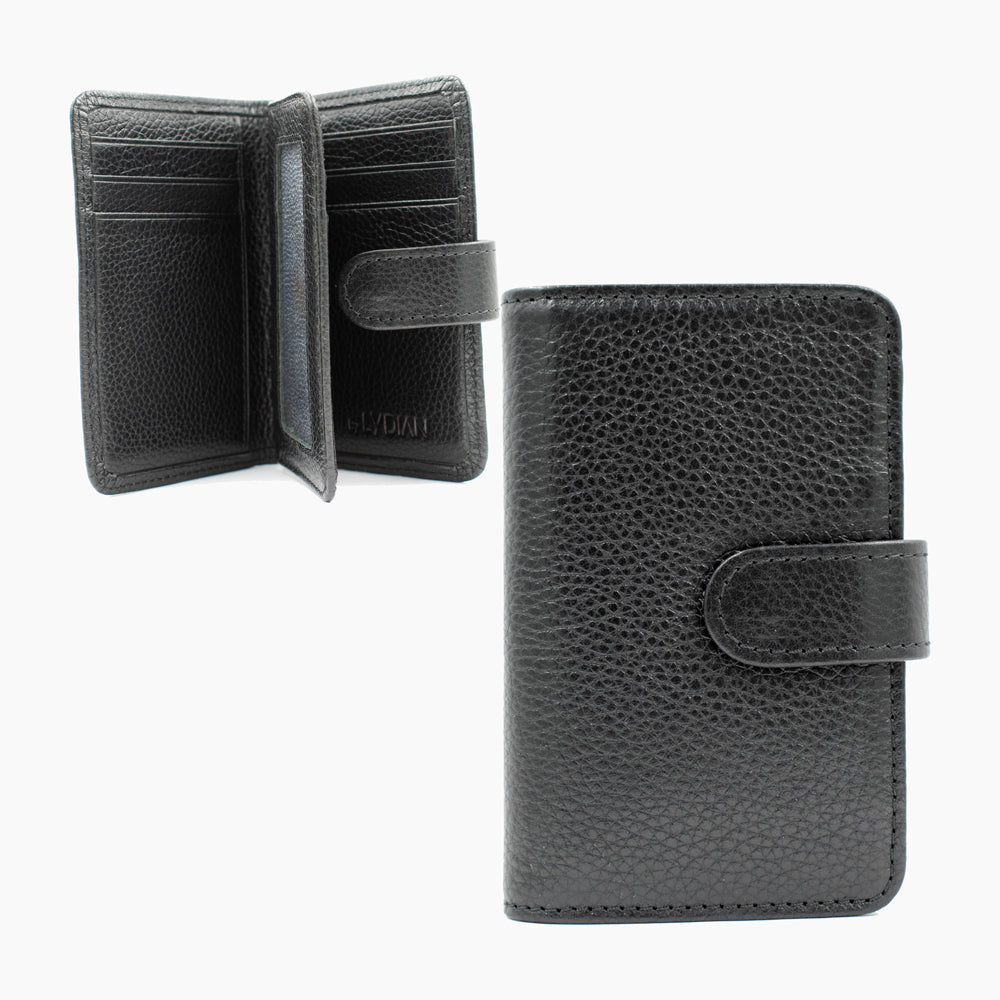 Porte-cartes en cuir noir 3301