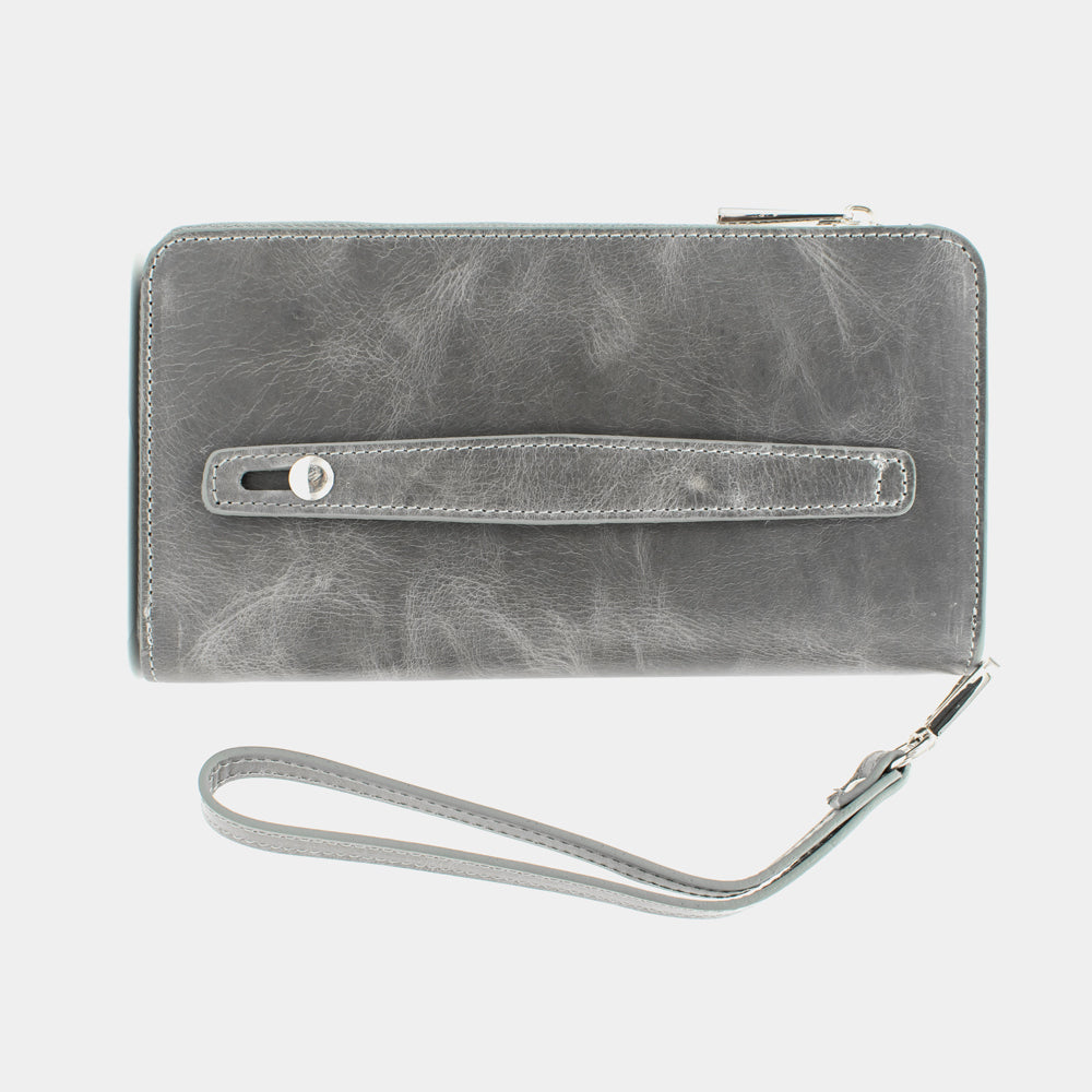 Portefeuille en cuir pour smartphone Gris BLW3034-G