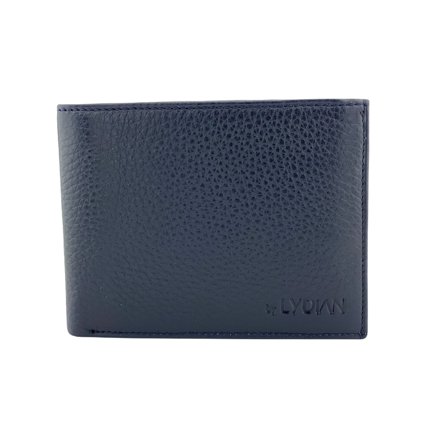Portefeuille en cuir bleu foncé BLW050-L