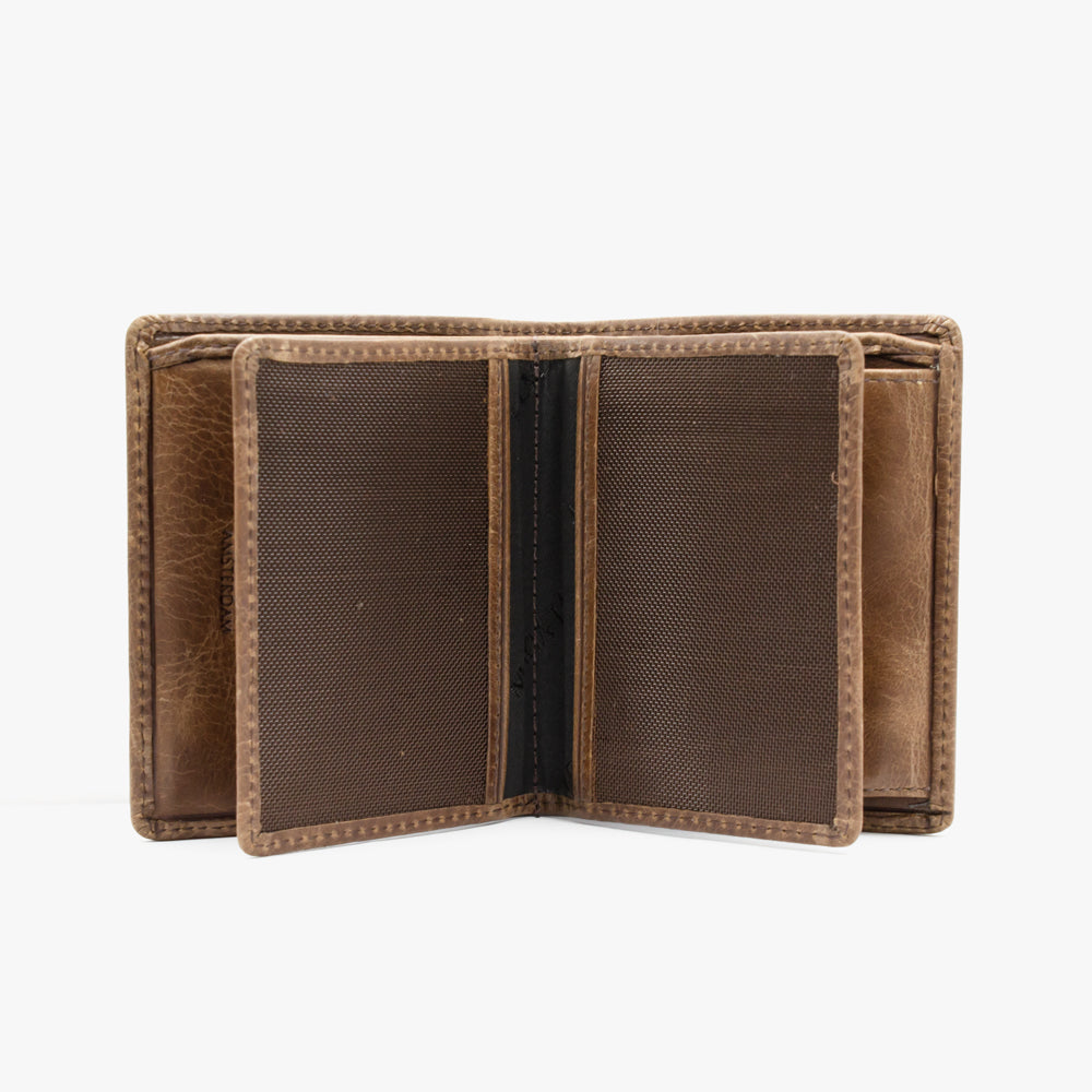 Portefeuille en cuir marron BLW703-CK
