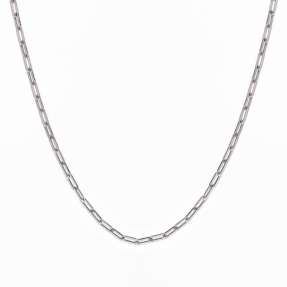 Collier chaîne à maillons en argent pour hommes (55cm)