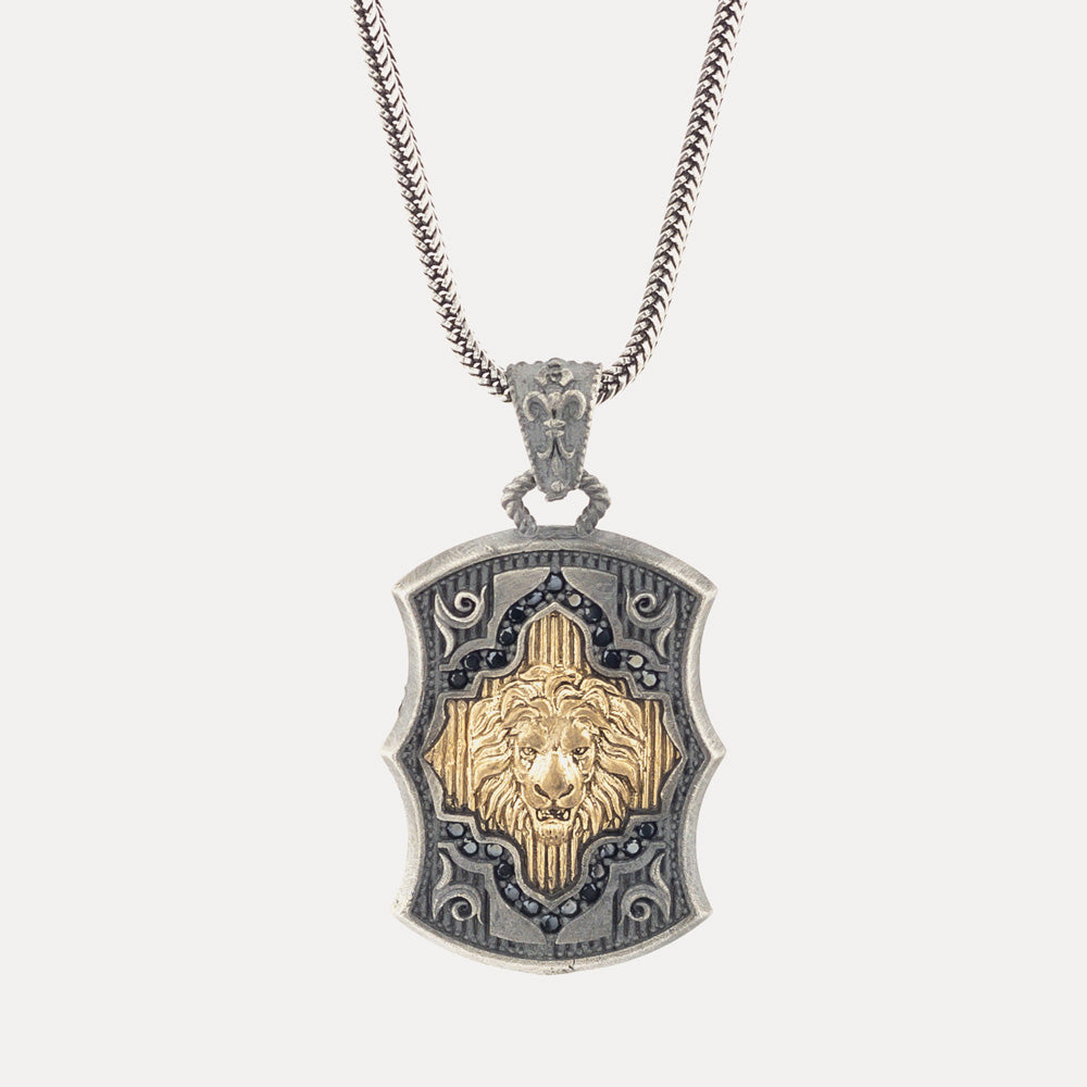 Collier pendentif lion pour homme BLYDK333