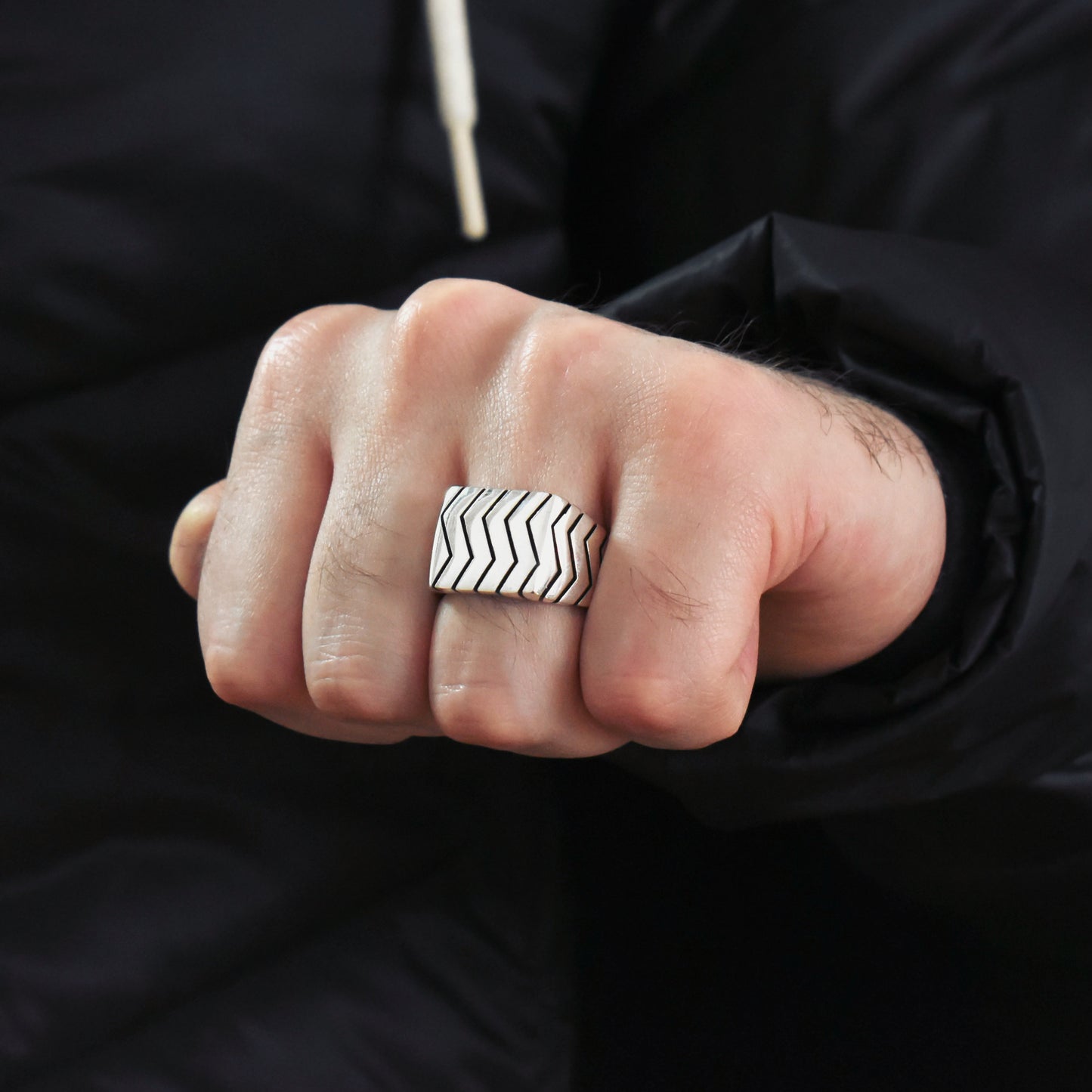 Chevalière Argent Homme
