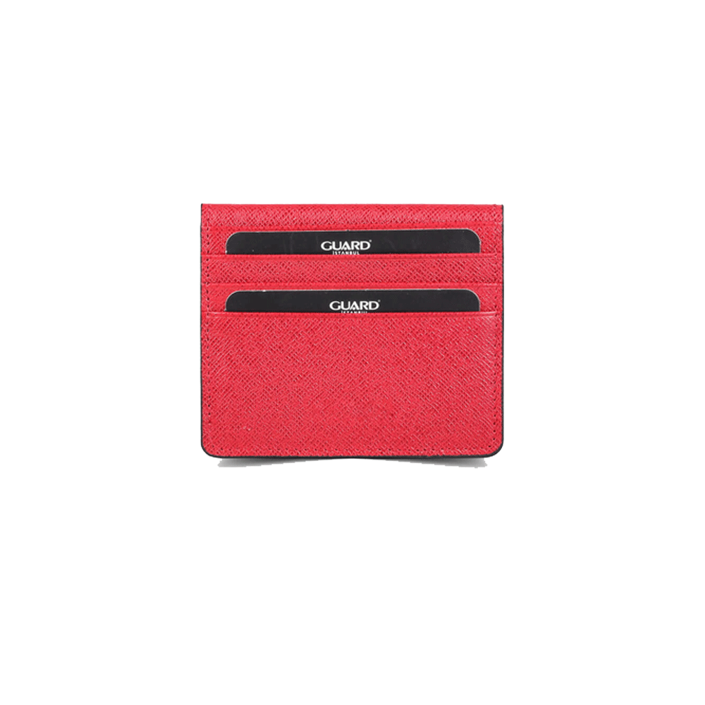 Porte-cartes en cuir rouge LWG5239-KZ