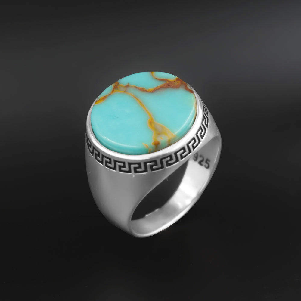 Chevalière Pierre Turquoise ORTBL103