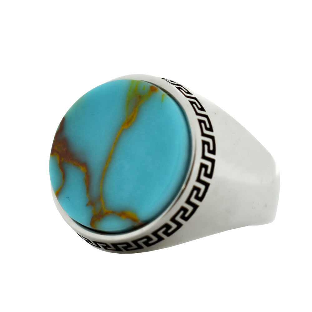 Chevalière Pierre Turquoise ORTBL103