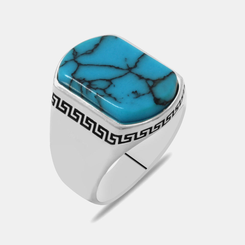 Chevalière Pierre Turquoise ORTBL159