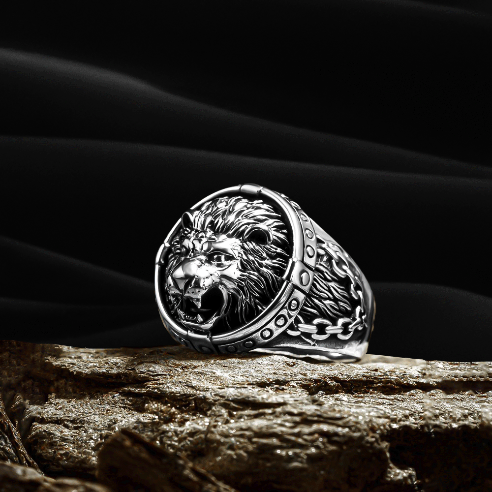 Bague Homme Lion - Argent Sterling 925 CLMR0218