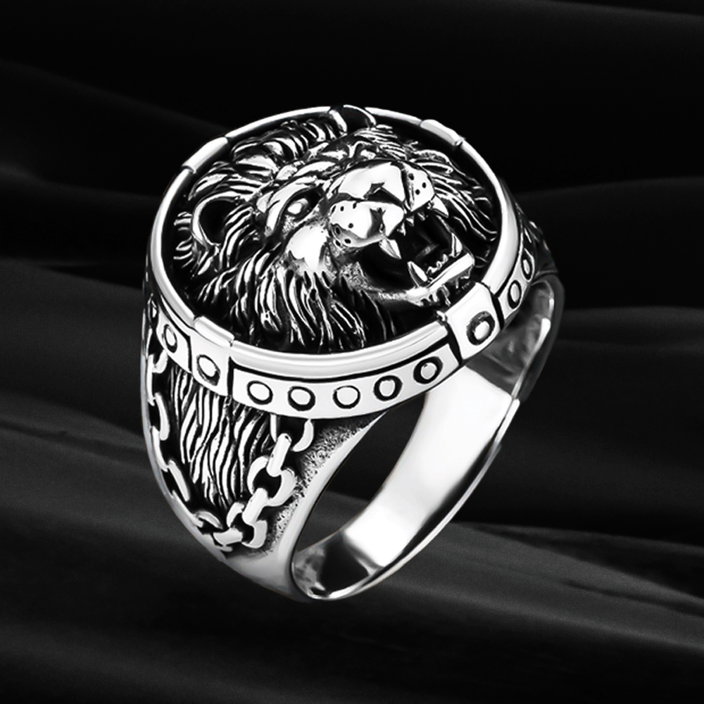 Bague Homme Lion - Argent Sterling 925 CLMR0218