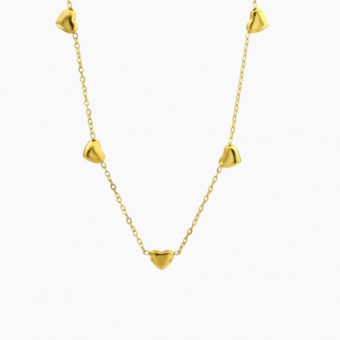 Collier avec coeurs