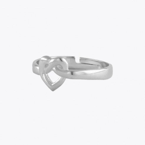 Bague coeur connecté pour toujours - Argent 925