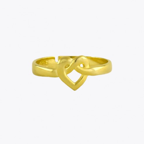 Bague coeur connecté pour toujours - Argent 925