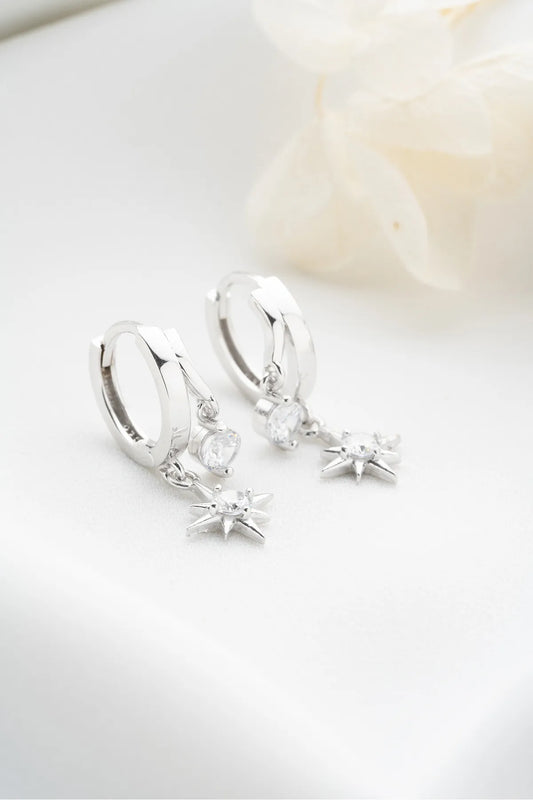 Boucles d'oreilles nord - 925 Silver & Zirconia