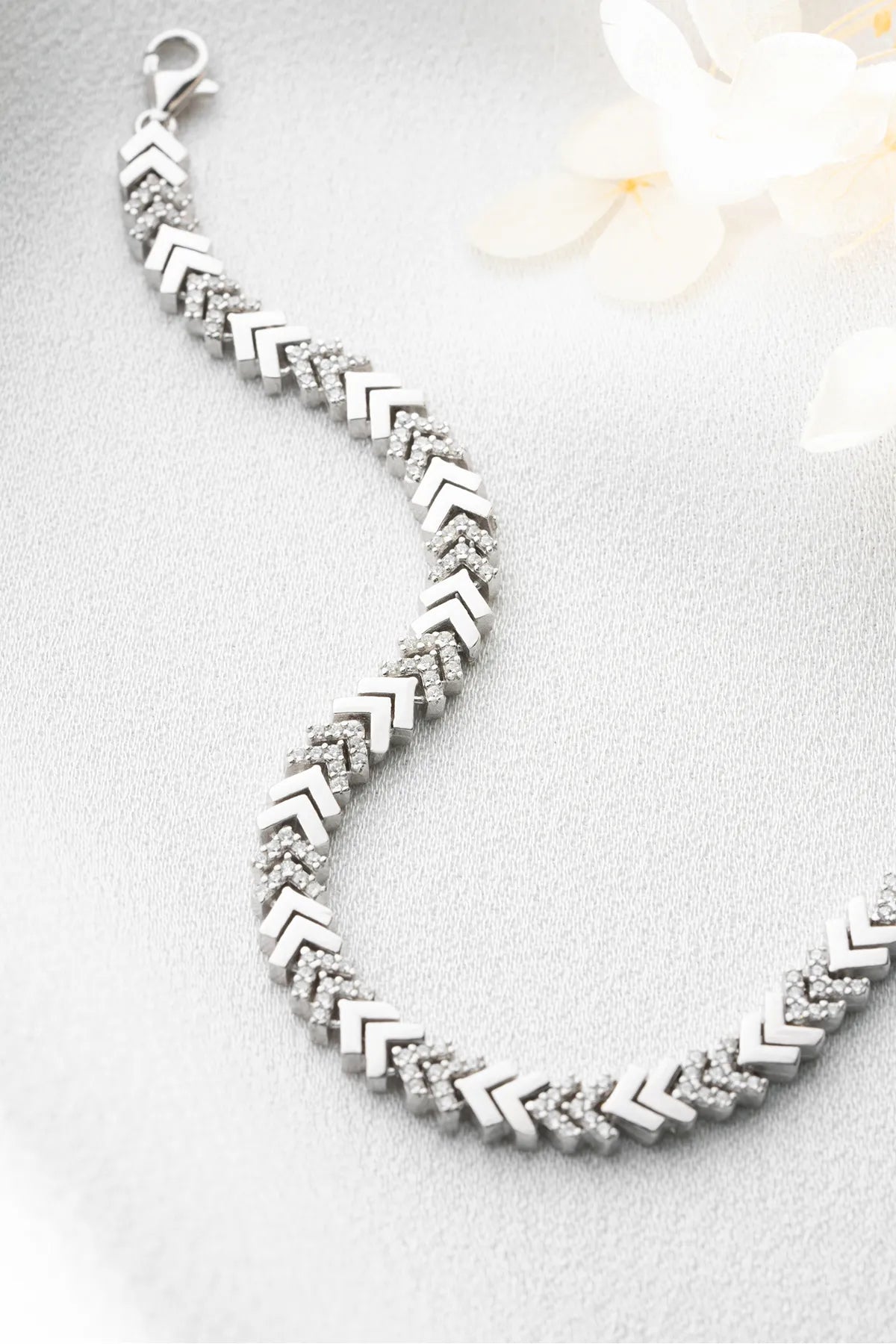 Bracelet Vibe - 925 Silver with Zirconia - par Lydian