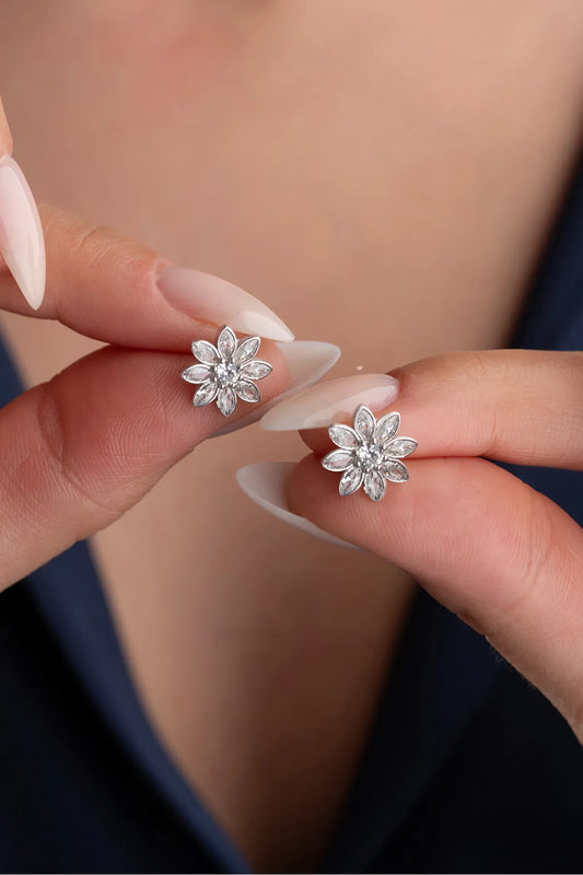 Boucles d'oreilles Lotus Shine - 925 Silver