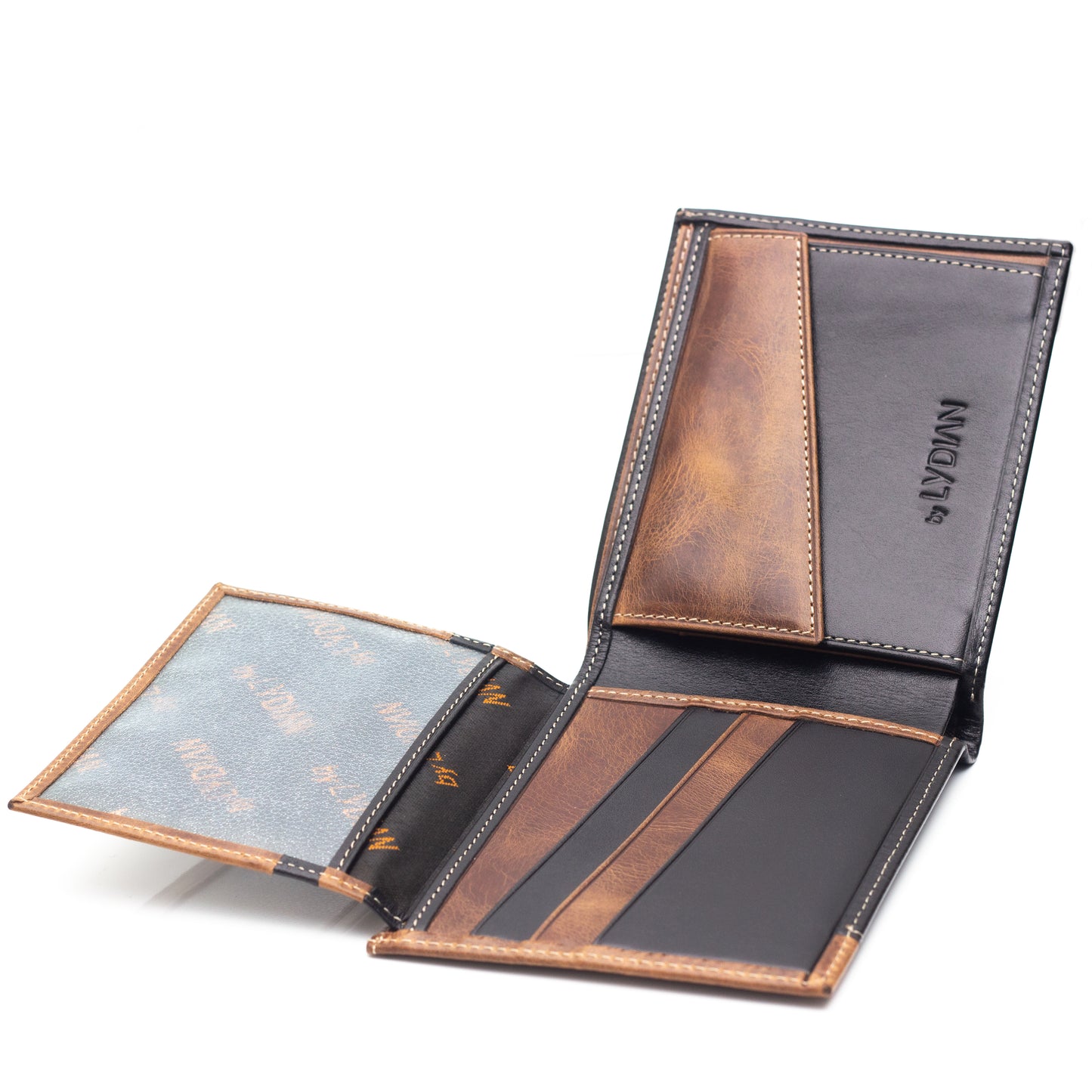Coffret cadeau de luxe avec zone de texte personnalisée, portefeuille en cuir & Plus léger