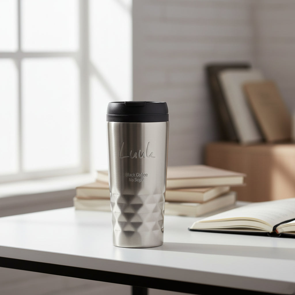 Tasse thermos graphique 300 ml avec texte -g4