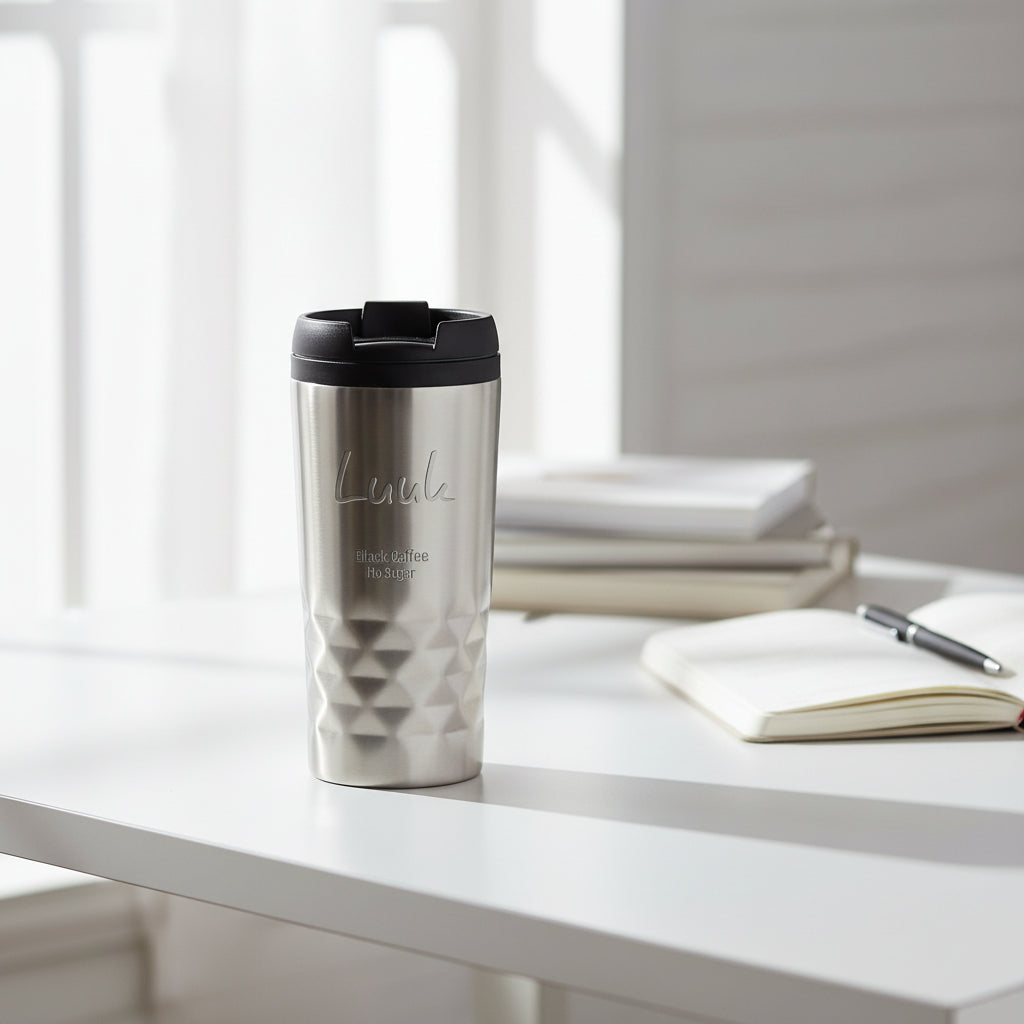 Tasse thermos graphique 300 ml avec texte -g4