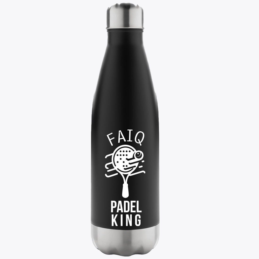 It's Padel Time Tennis Sport Stainless Steel Water Bottle- D30