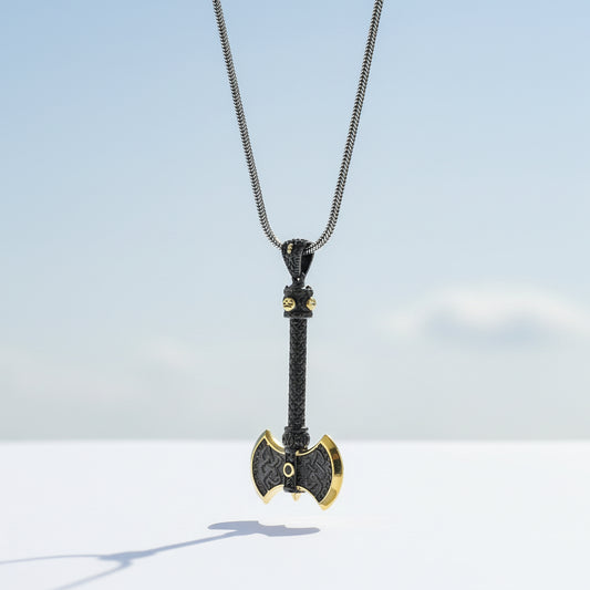 Par LYDIAN Collier en argent avec pendentif hache ARLNM008