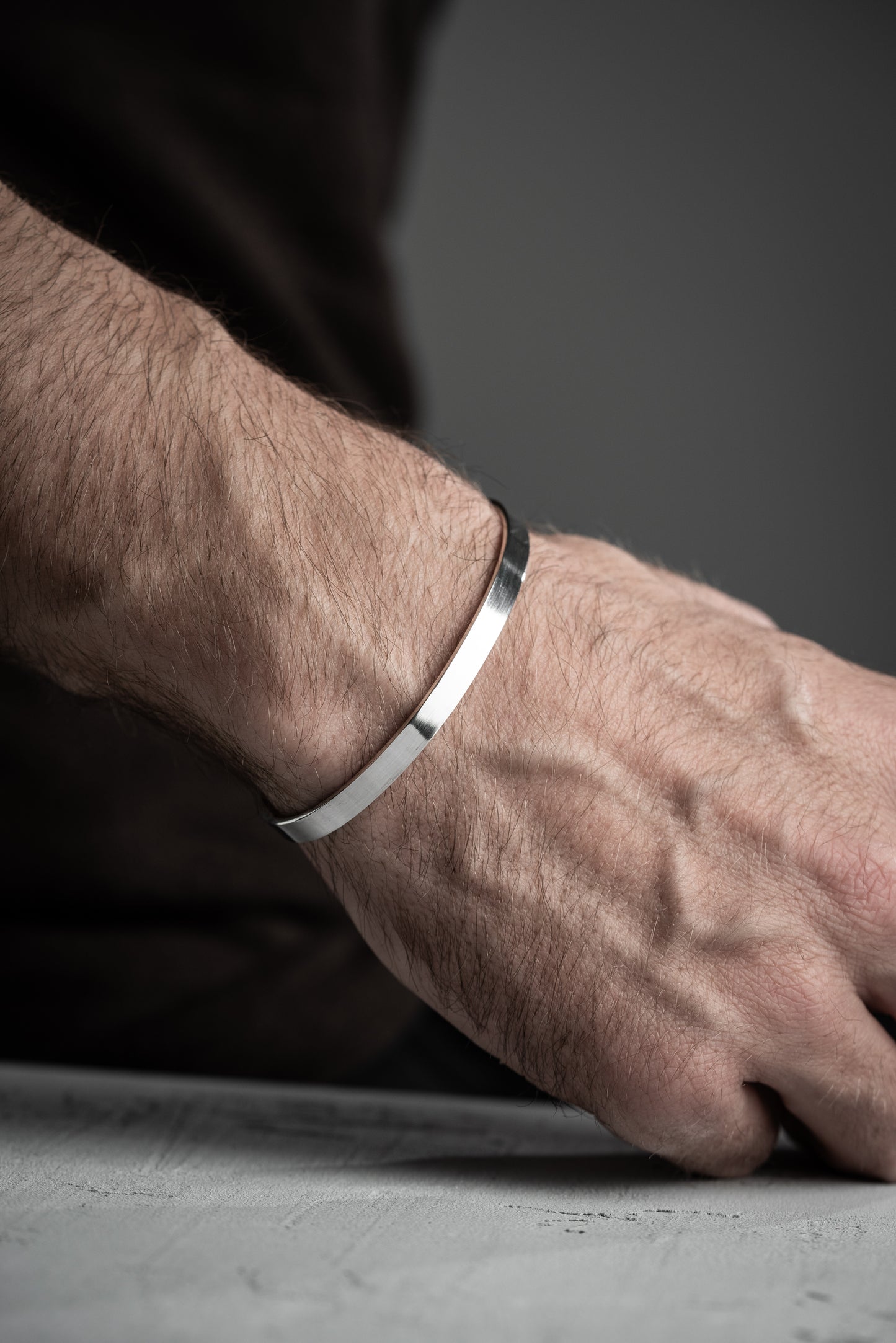 Open Manchetarmband van 925 Sterling Zilver