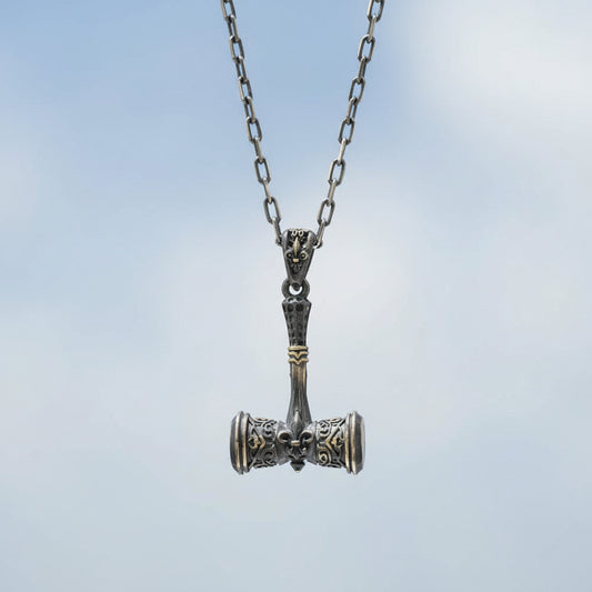 Collier pendentif marteau de Thor en argent BLAR0120